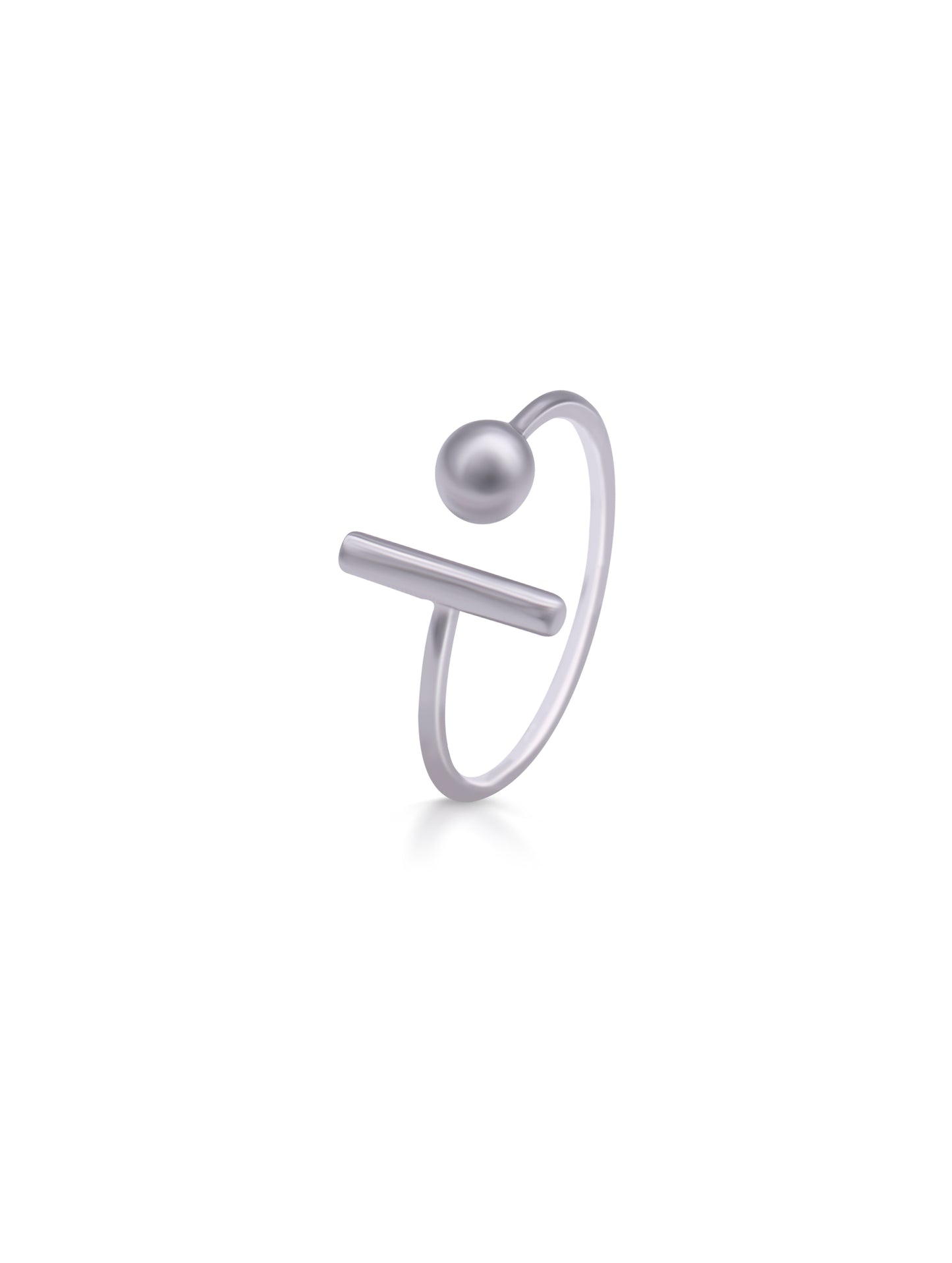 Sleek Silver Ring (Adjustable)