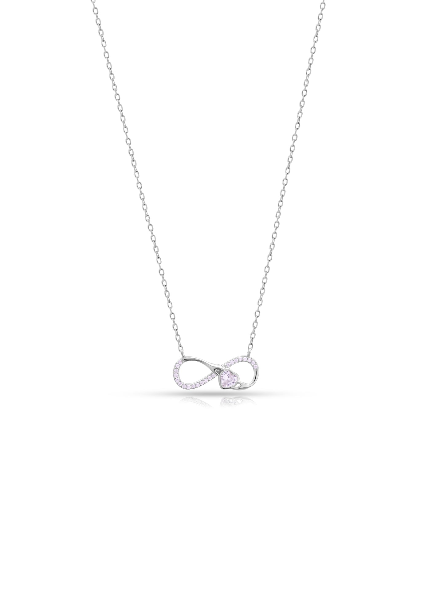 Infinite Little Heart Silver Chain
