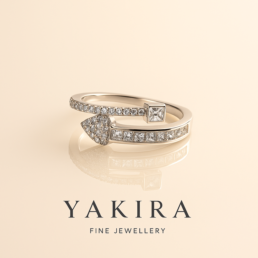 Arrow of Elegance Silver Ring (Adjustable)
