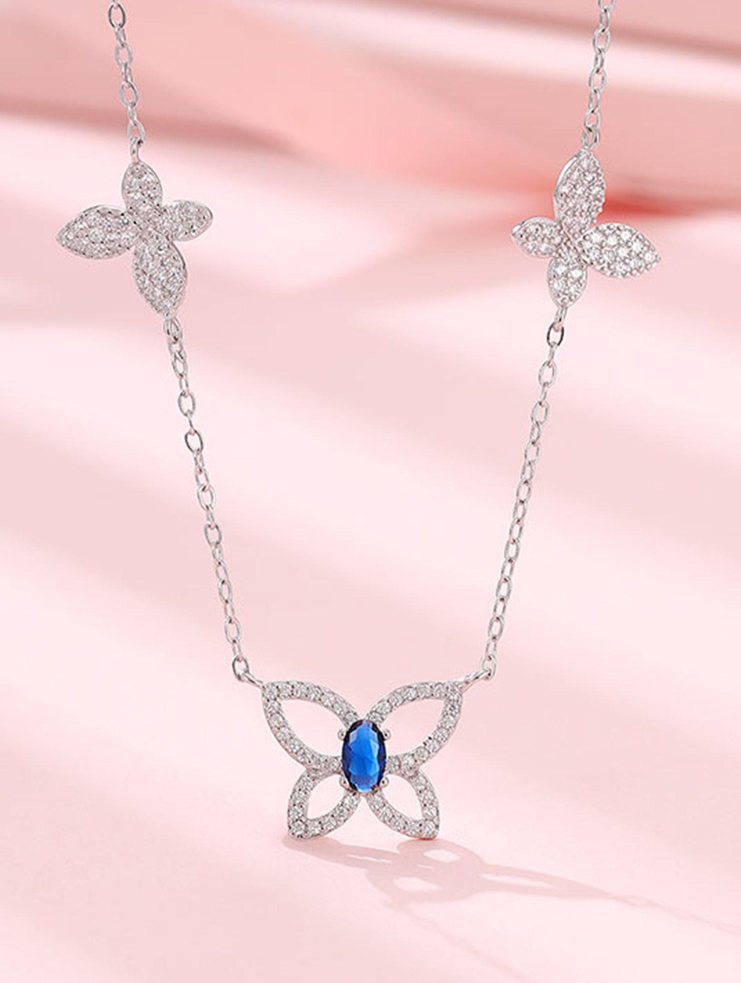 Butterfly Charm Silver Chain
