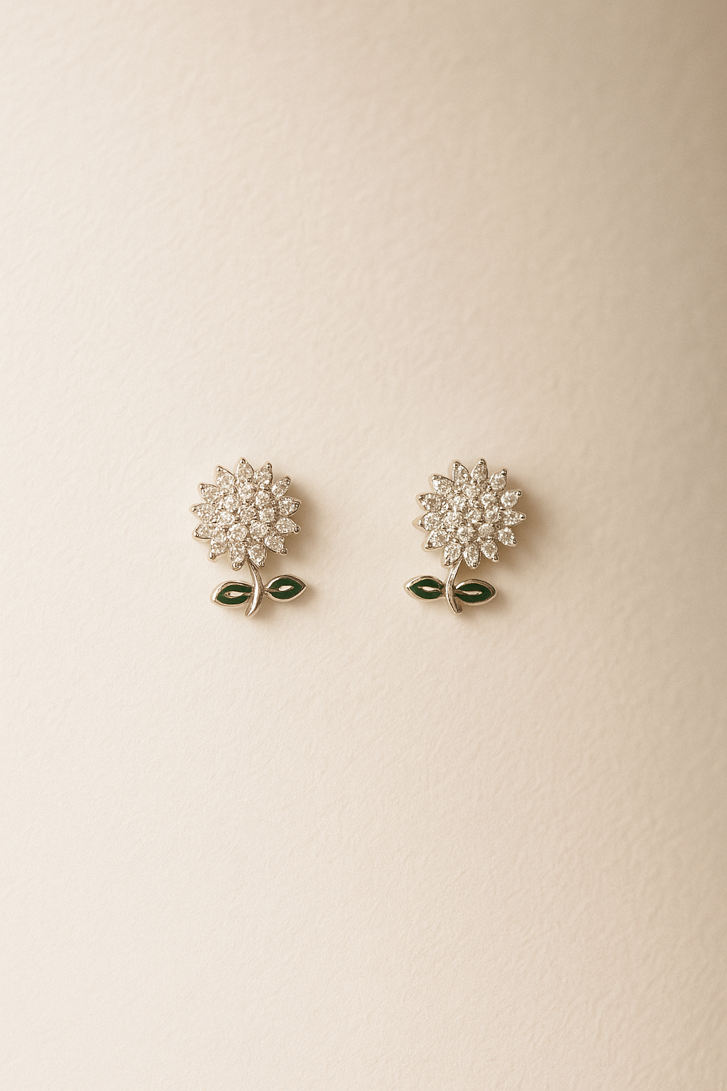 Sunflower Silver Earring
