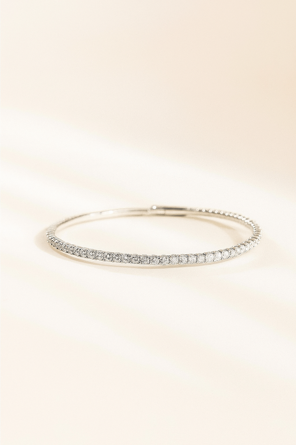 Mini Silver Solitaire Bracelet