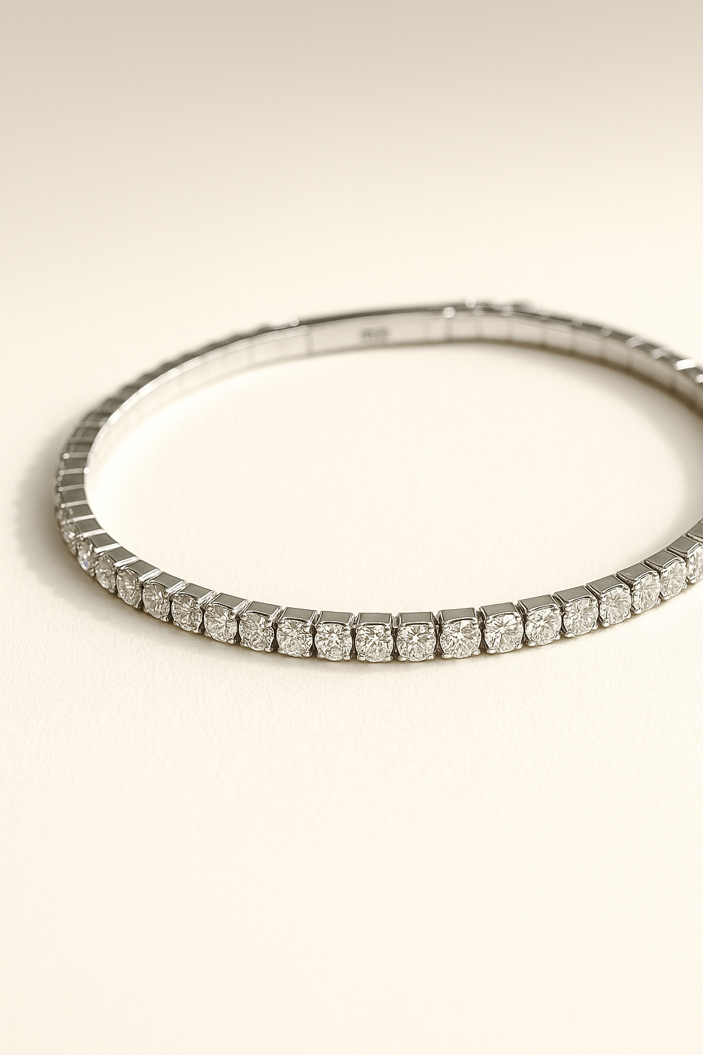 Silver Solitaire Bracelet