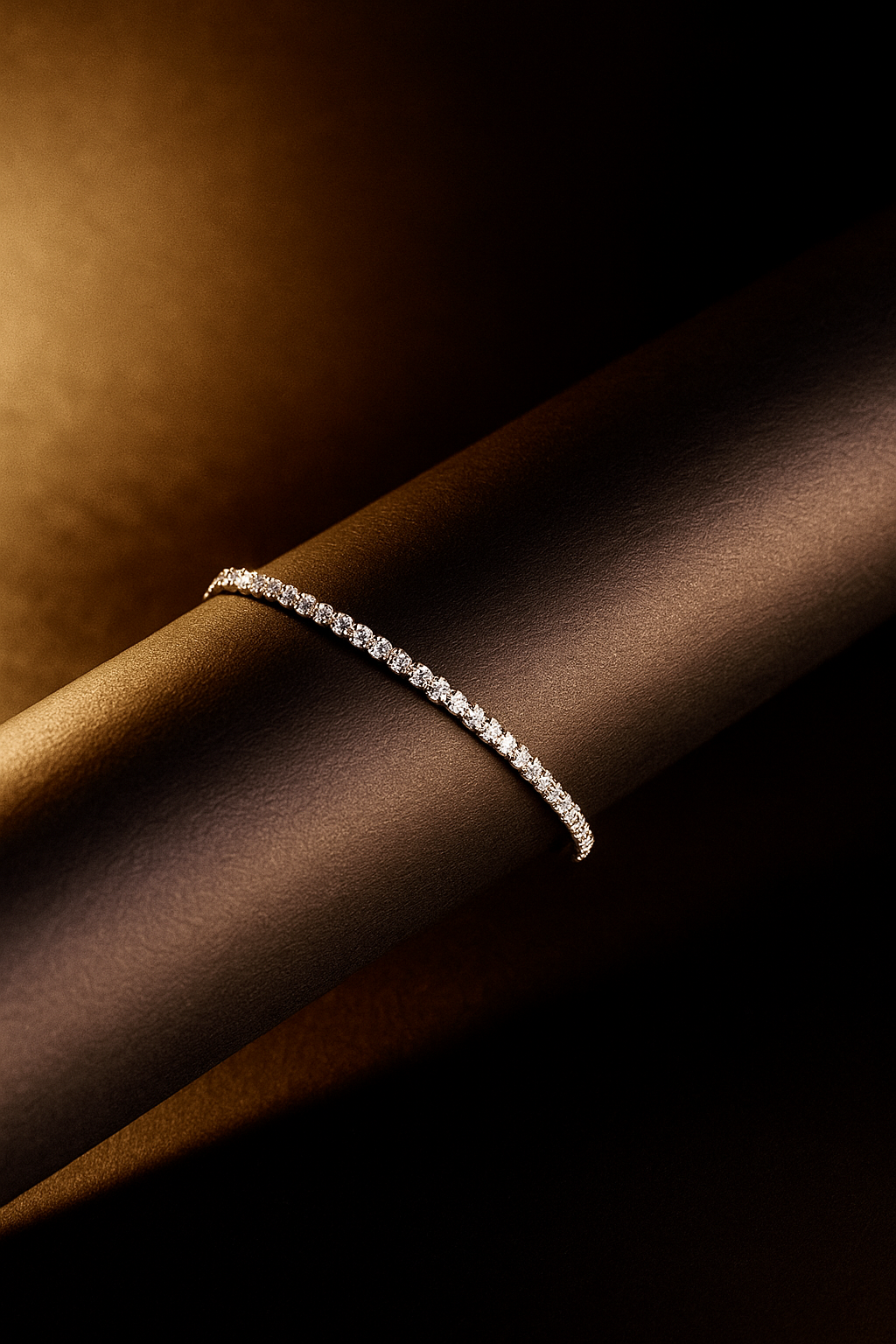 Mini Silver Solitaire Bracelet