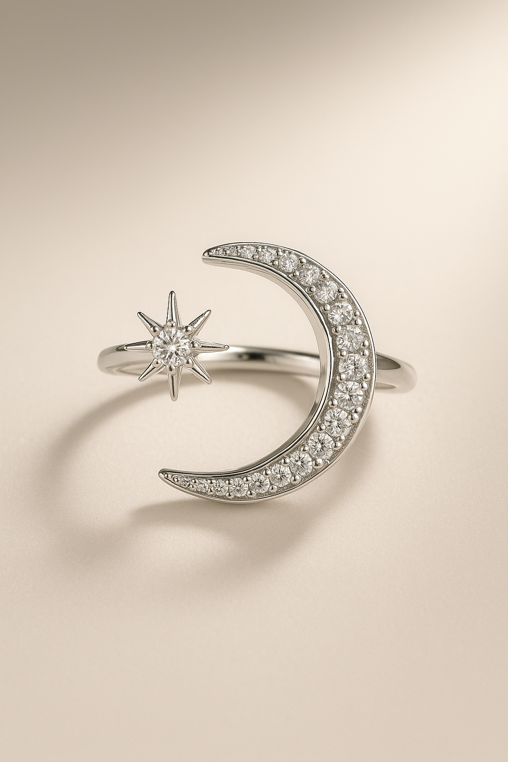 Lunar Glow Silver Ring