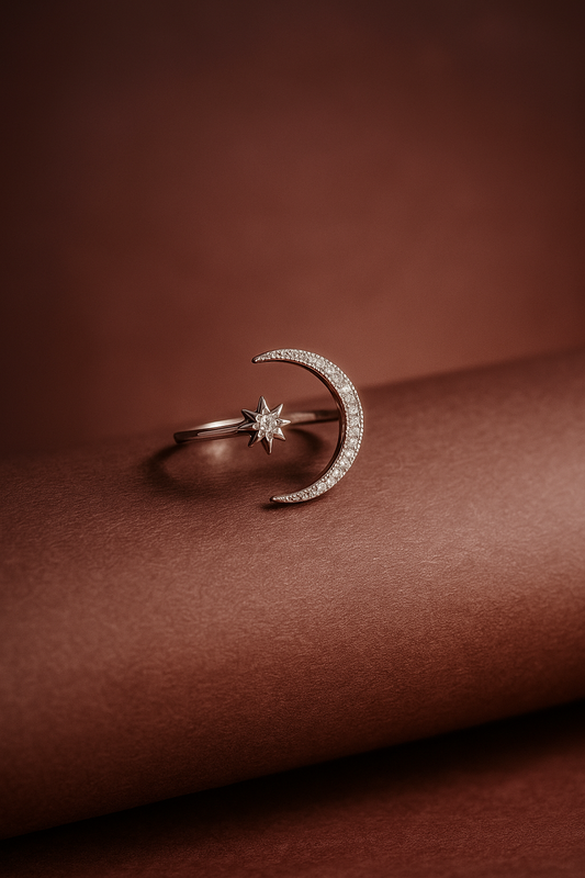 Lunar Glow Silver Ring