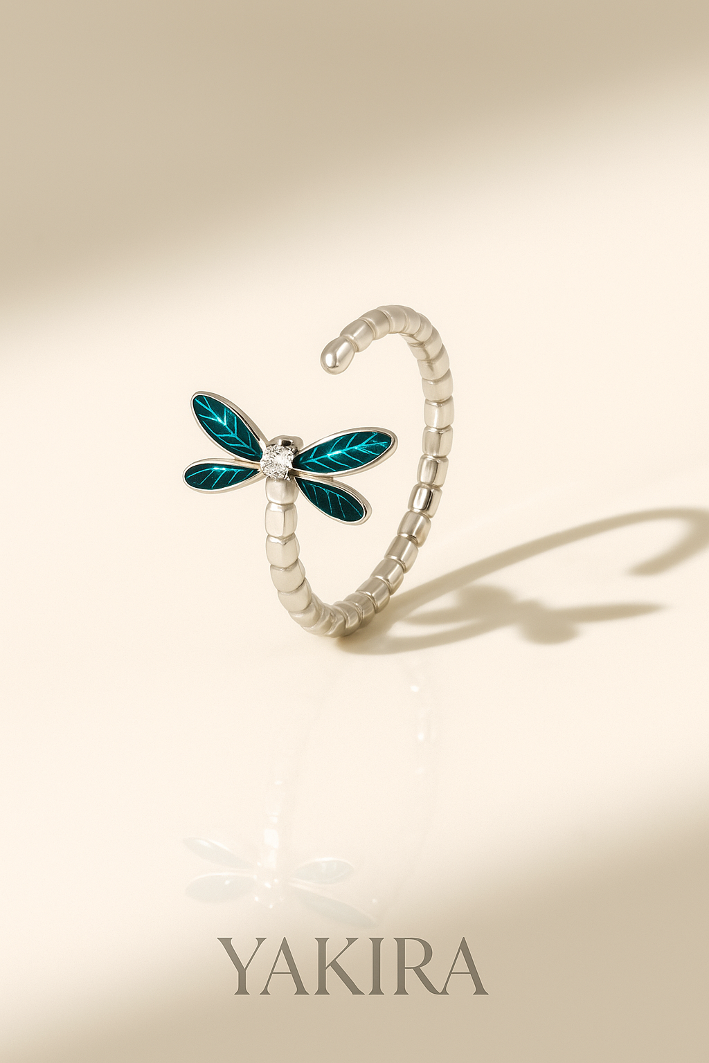 Dragonfly Silver Ring (Adjustable)