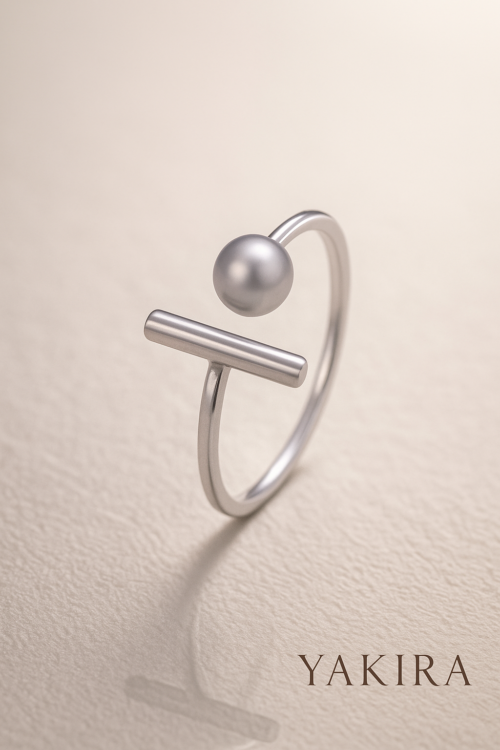 Sleek Silver Ring (Adjustable)