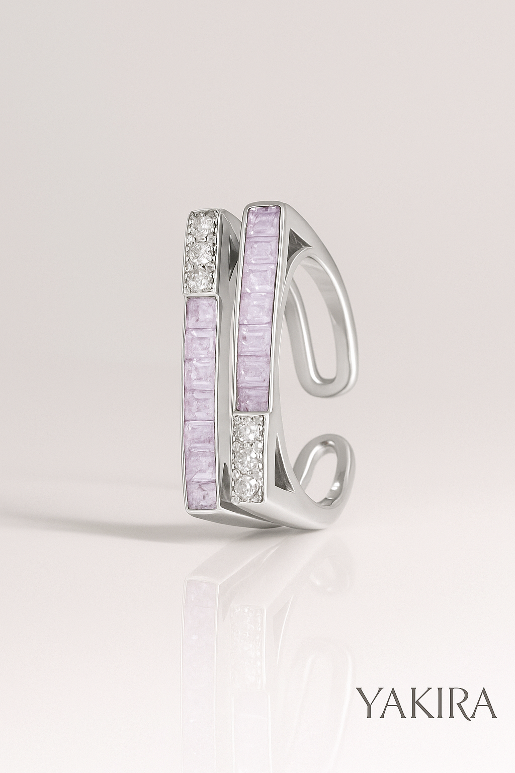 Dual Layer Silver Ring (Adjustable)