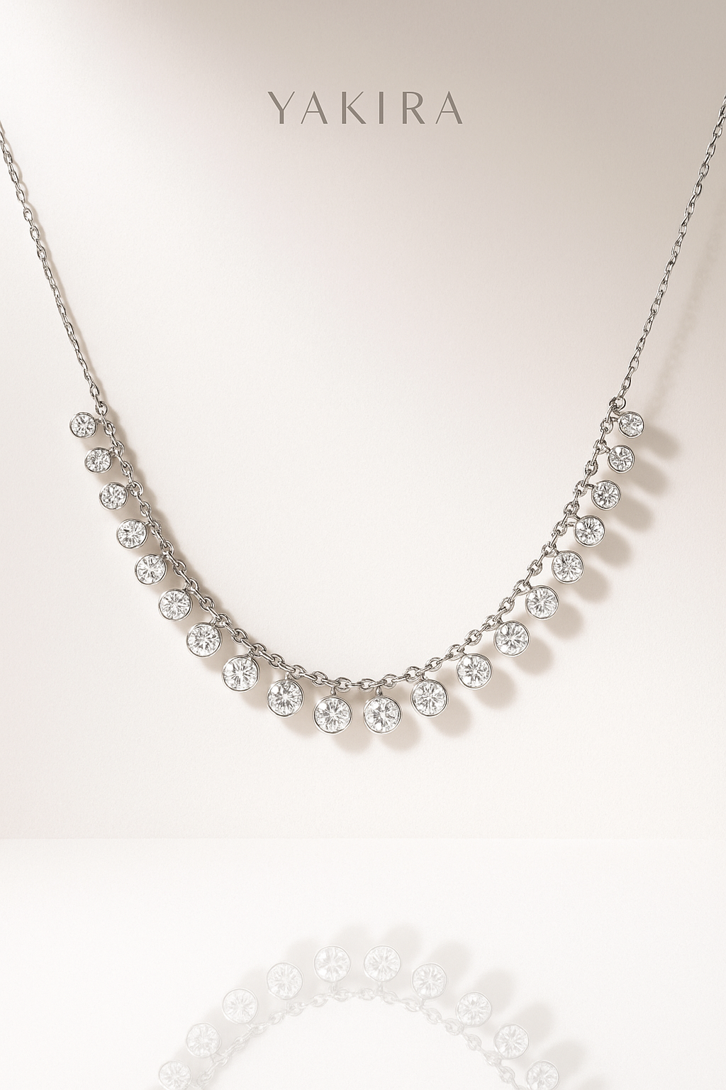 Elegant Oval Silver Necklace