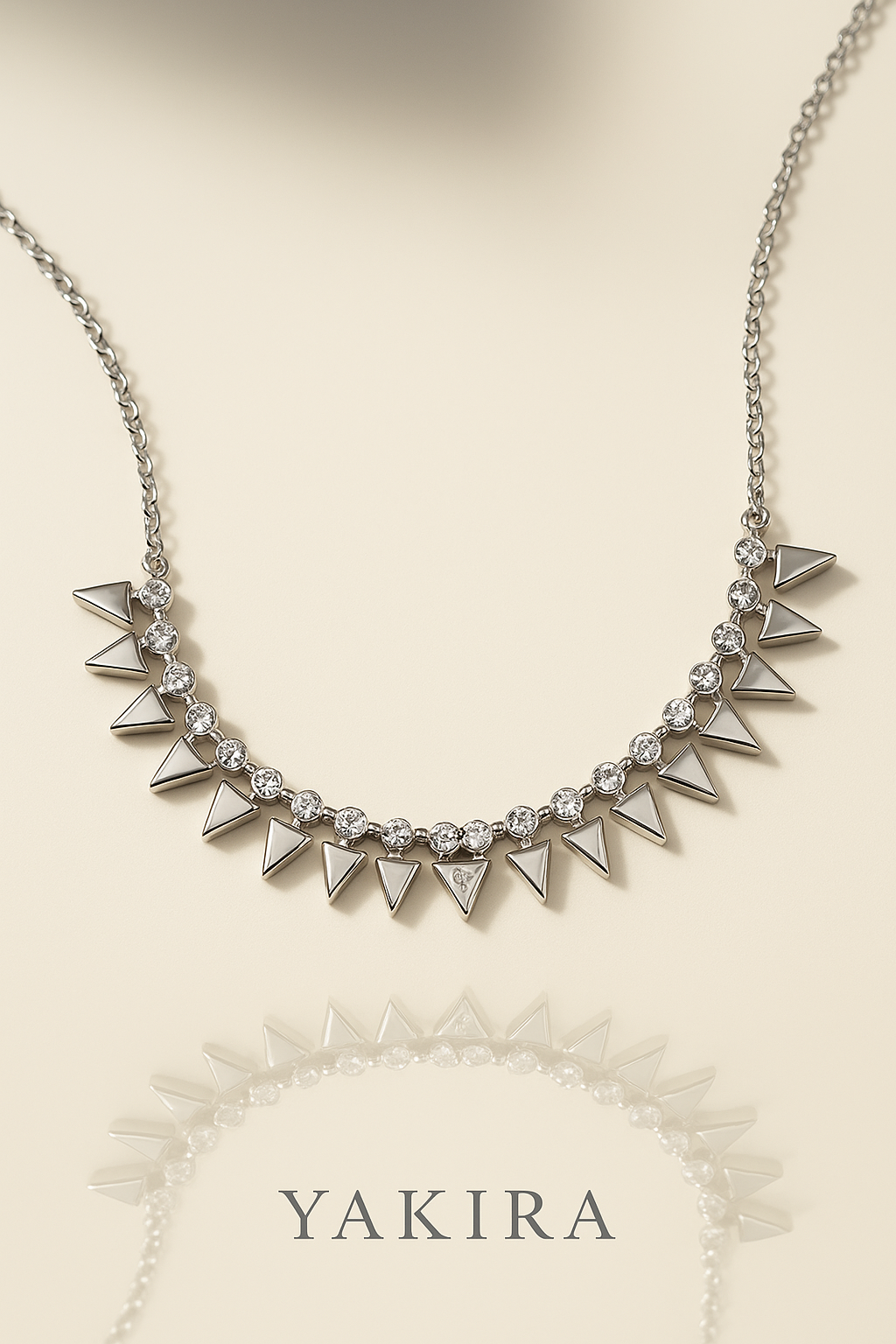 Elegant Triangle Silver Necklace