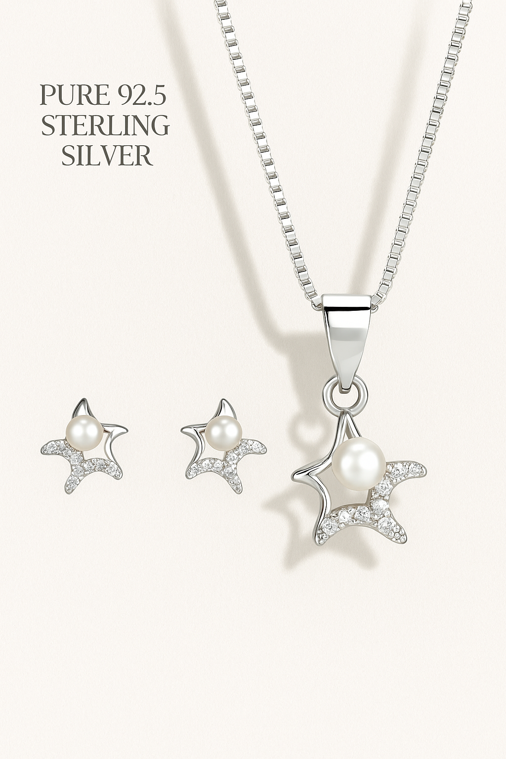 Pearl Star Pendant Set