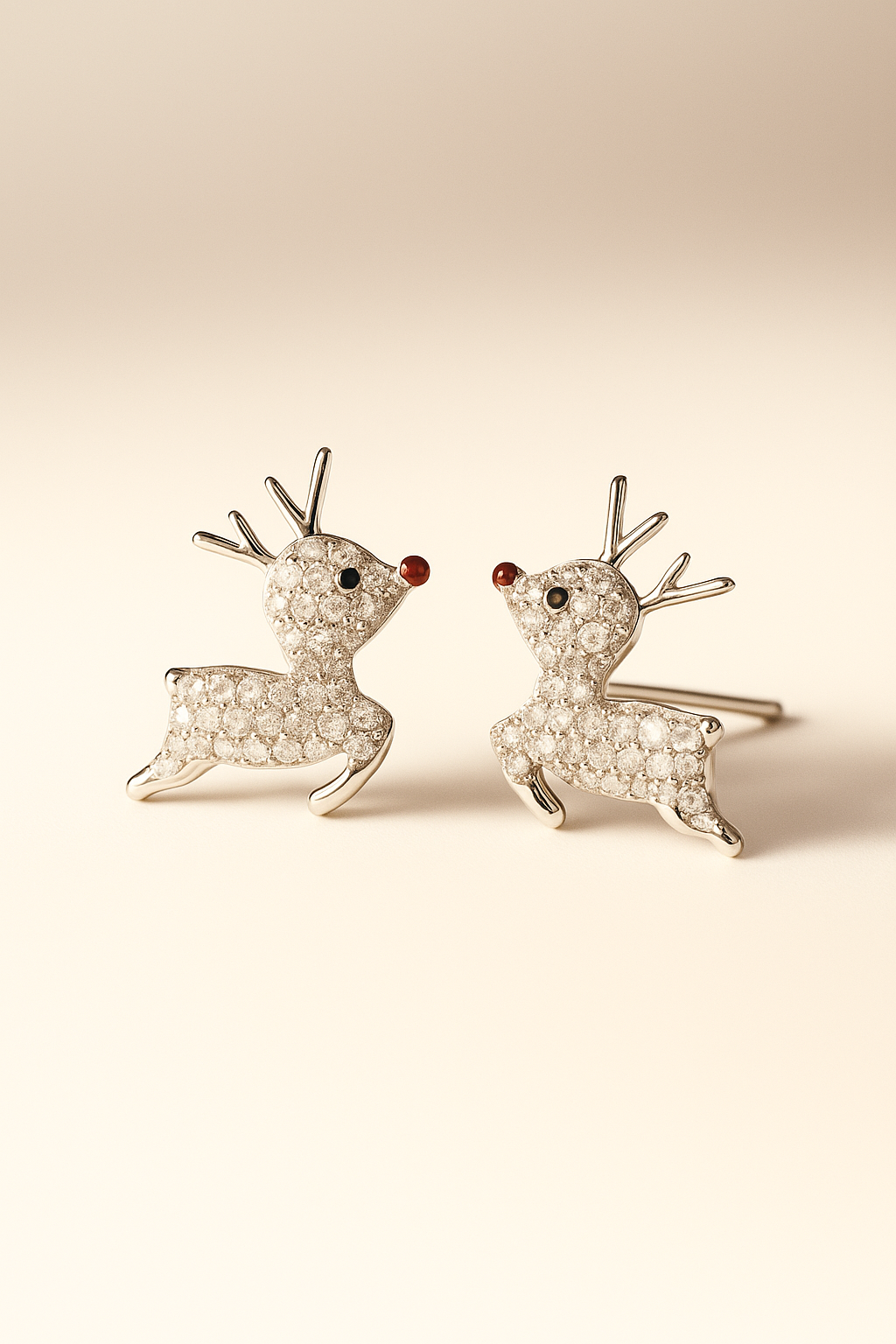 Baby Reindeer Silver Studs
