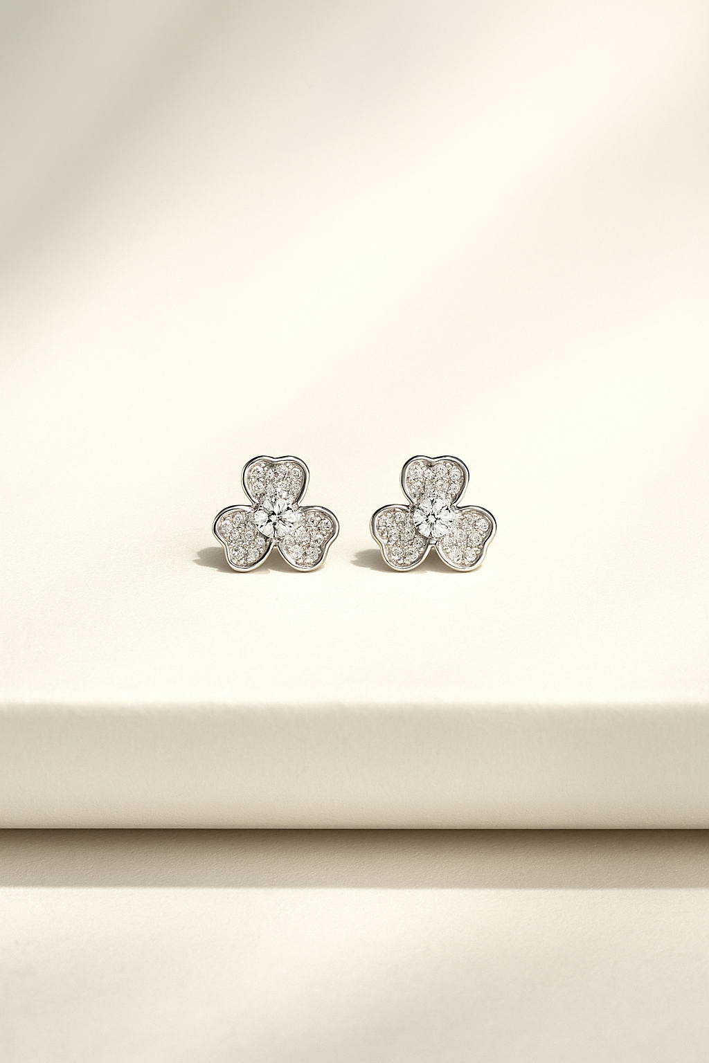 Shamrock Silver Studs