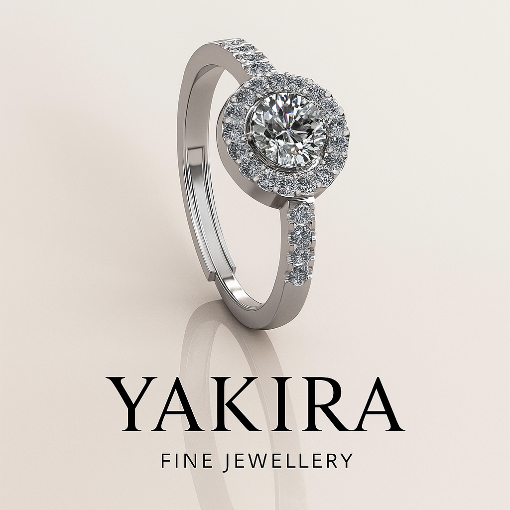 Halo Elegance Ring (Adjustable)