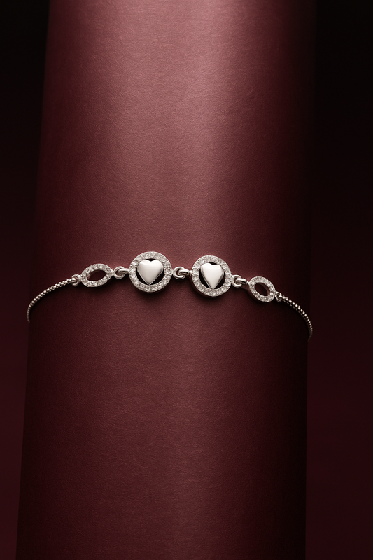 Silver Bloom Adjustable Bracelet