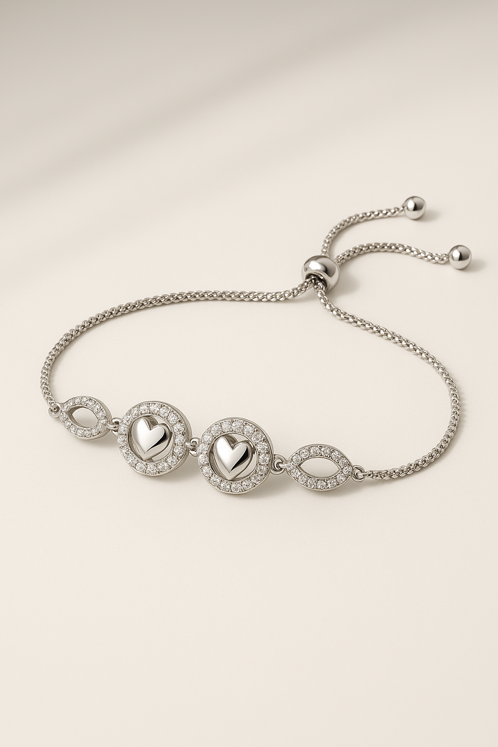 Silver Bloom Ajustable Bracelet