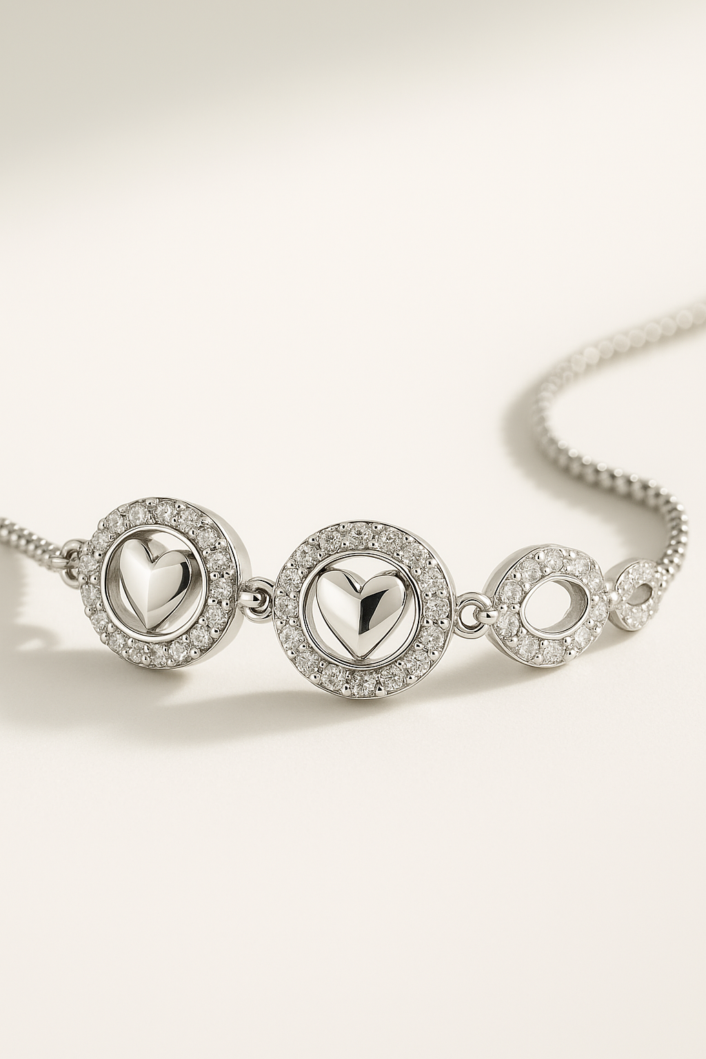 Silver Bloom Ajustable Bracelet