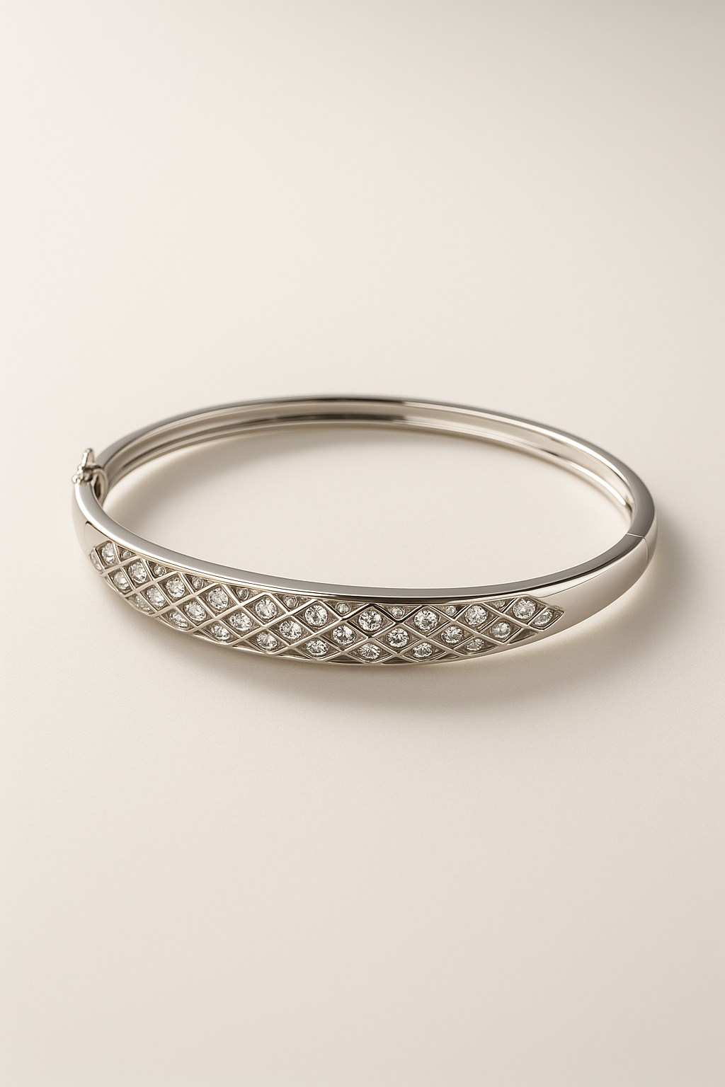 Radiant Grid Silver Bracelet