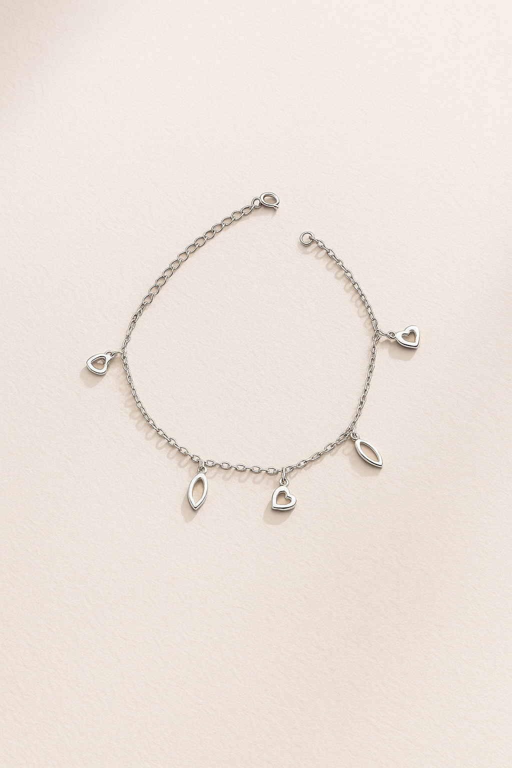 Petal & Pulse Charm Bracelet