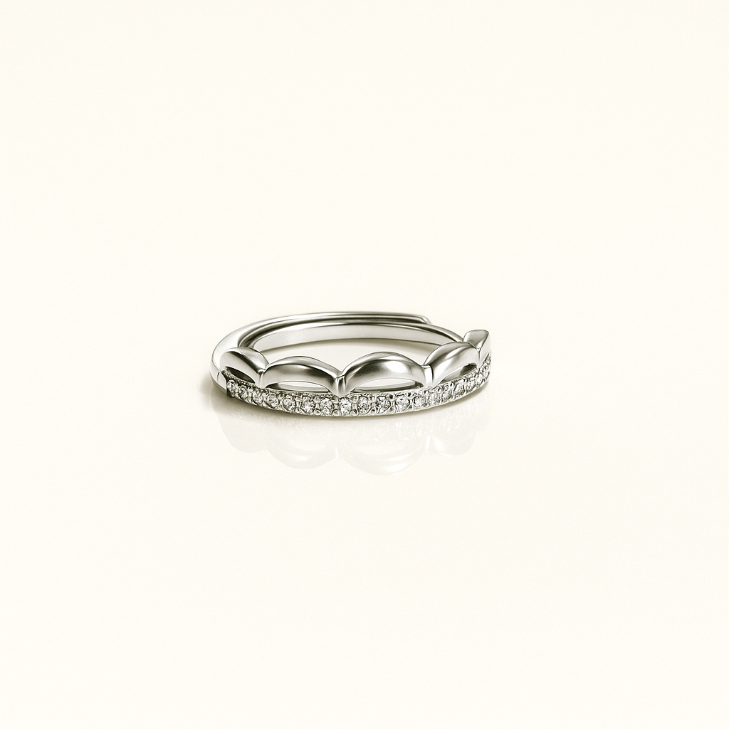 Tiara Silver Band (Adjustable)