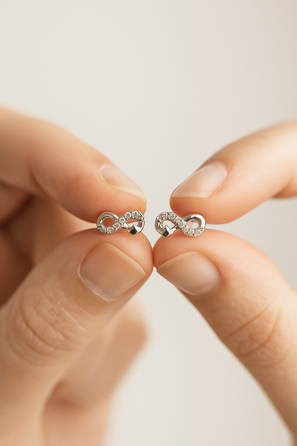 Infinity Spark Silver Studs