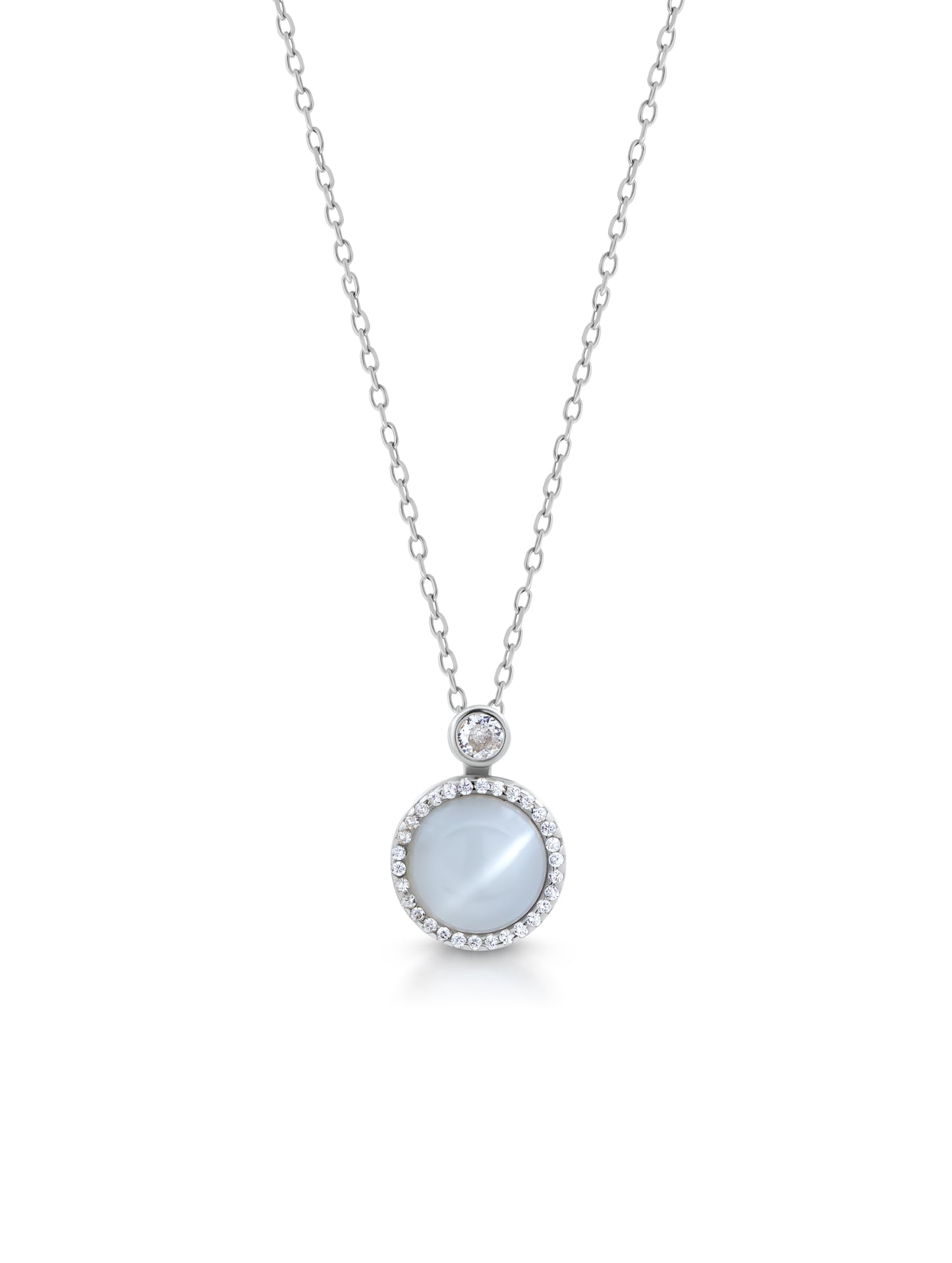 Moonstone Silver Chain