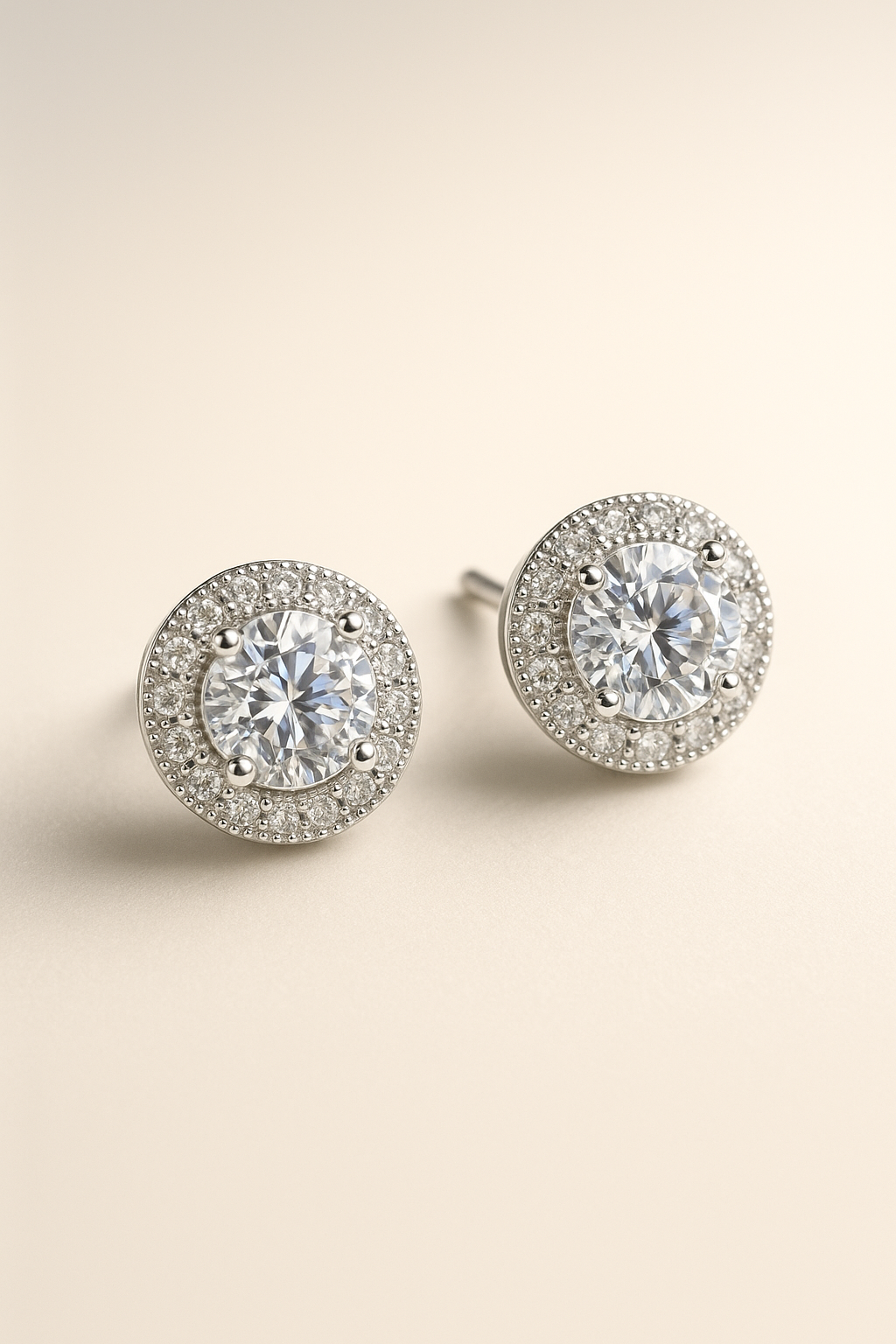 Halo Silver Pendant Set