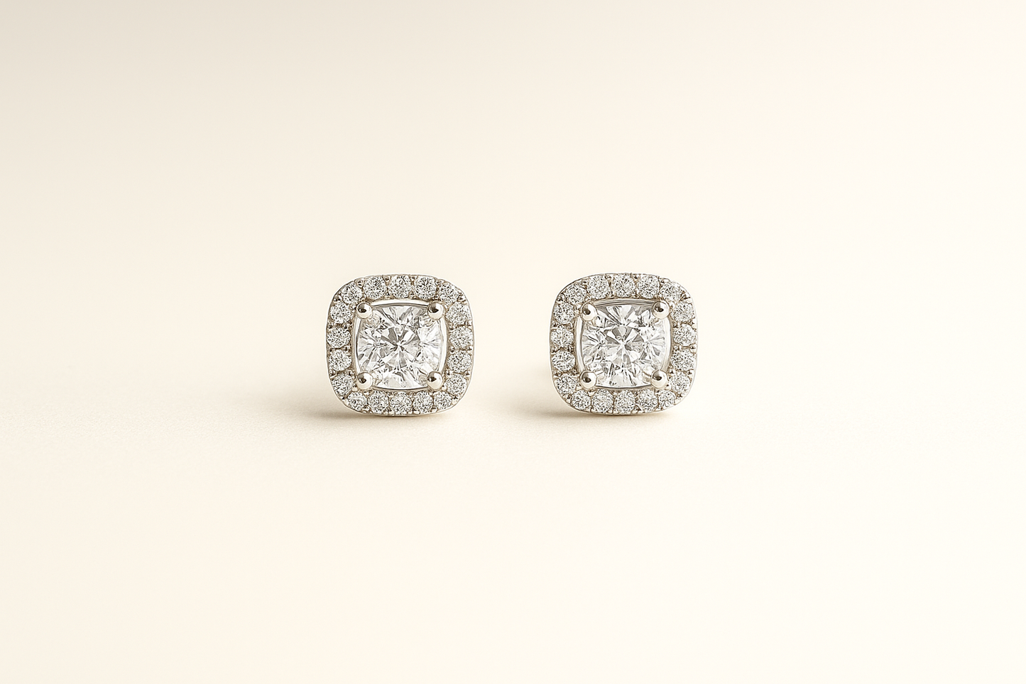 Cubic Zirconia Silver Studs