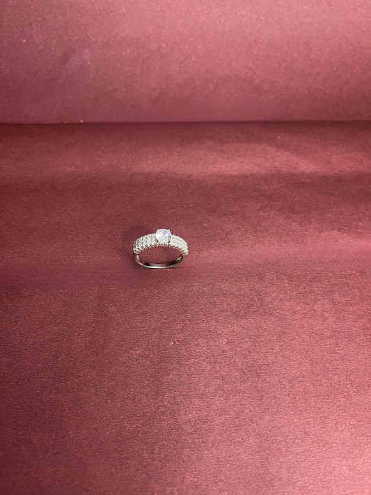 Sterling Silver Solitaire Ring