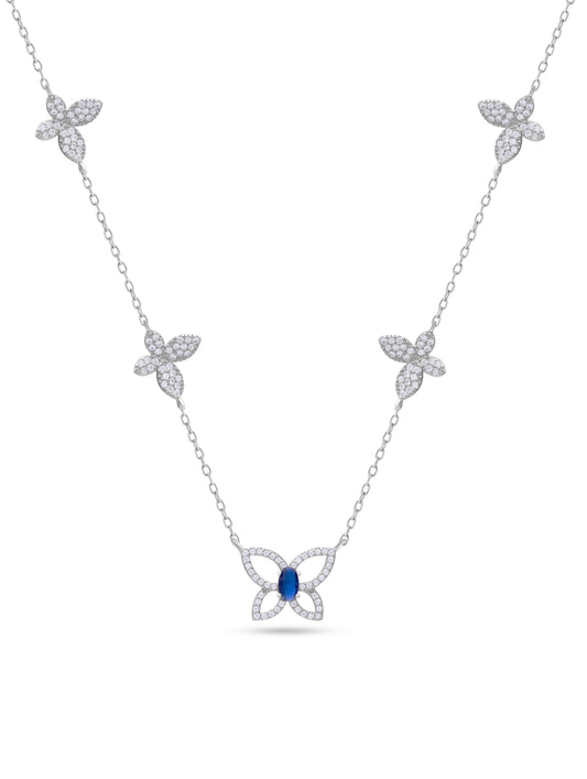Butterfly Charm Silver Chain