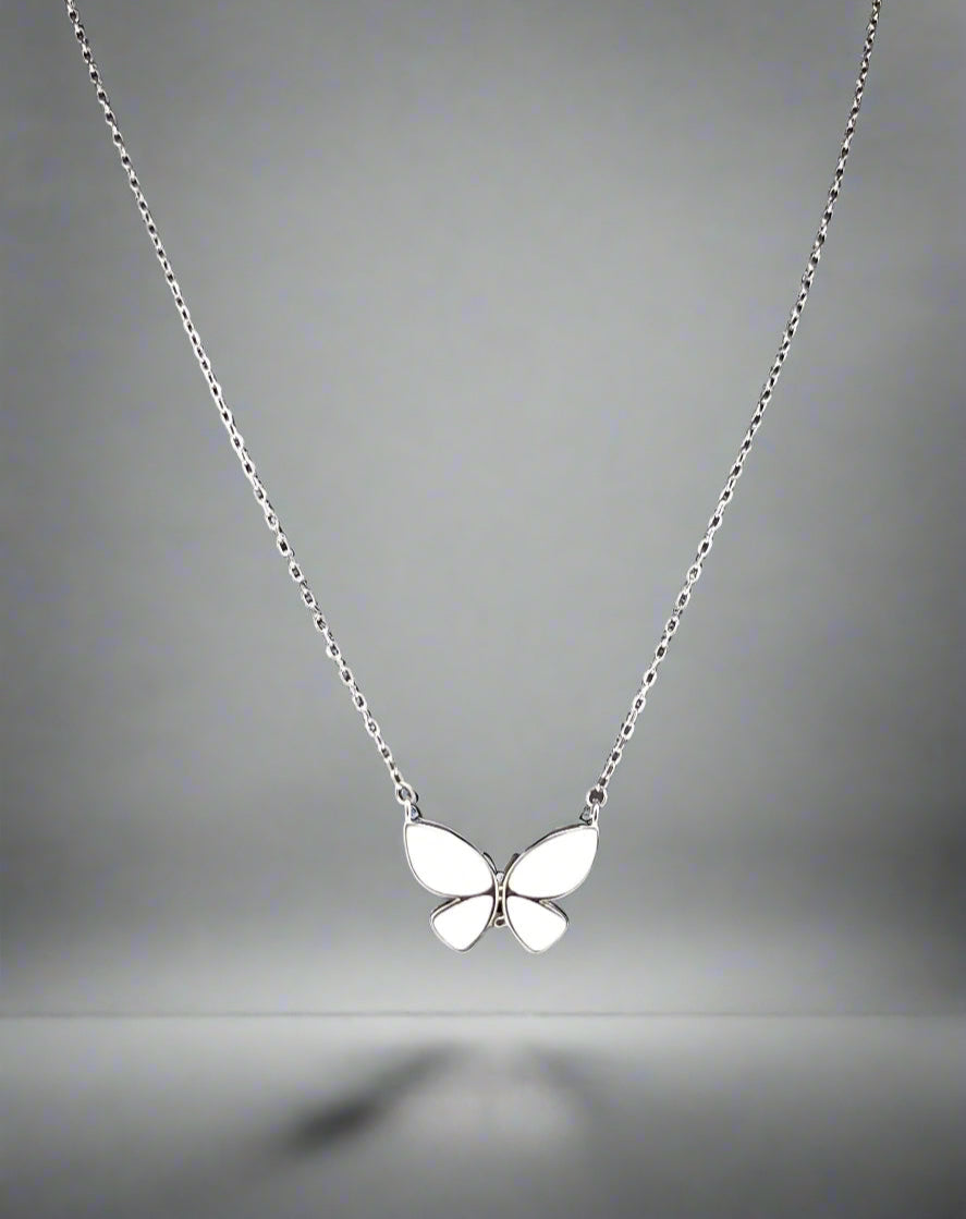 White Butterfly Chain