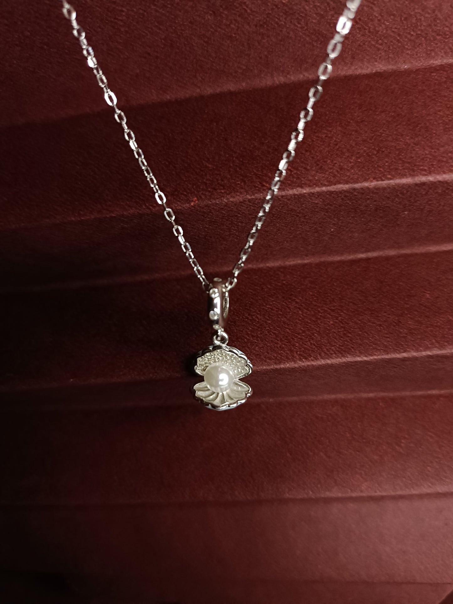 Pearl Shell Silver Pendant Set