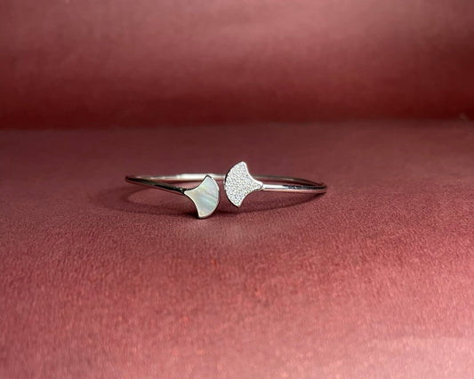 Mother Of Pearl Leaf Bracelet