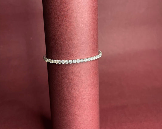 Silver Solitaire Bracelet
