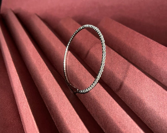 Mini Silver Solitaire Bracelet