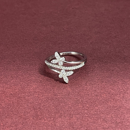 Monarch Butterfly Silver Ring