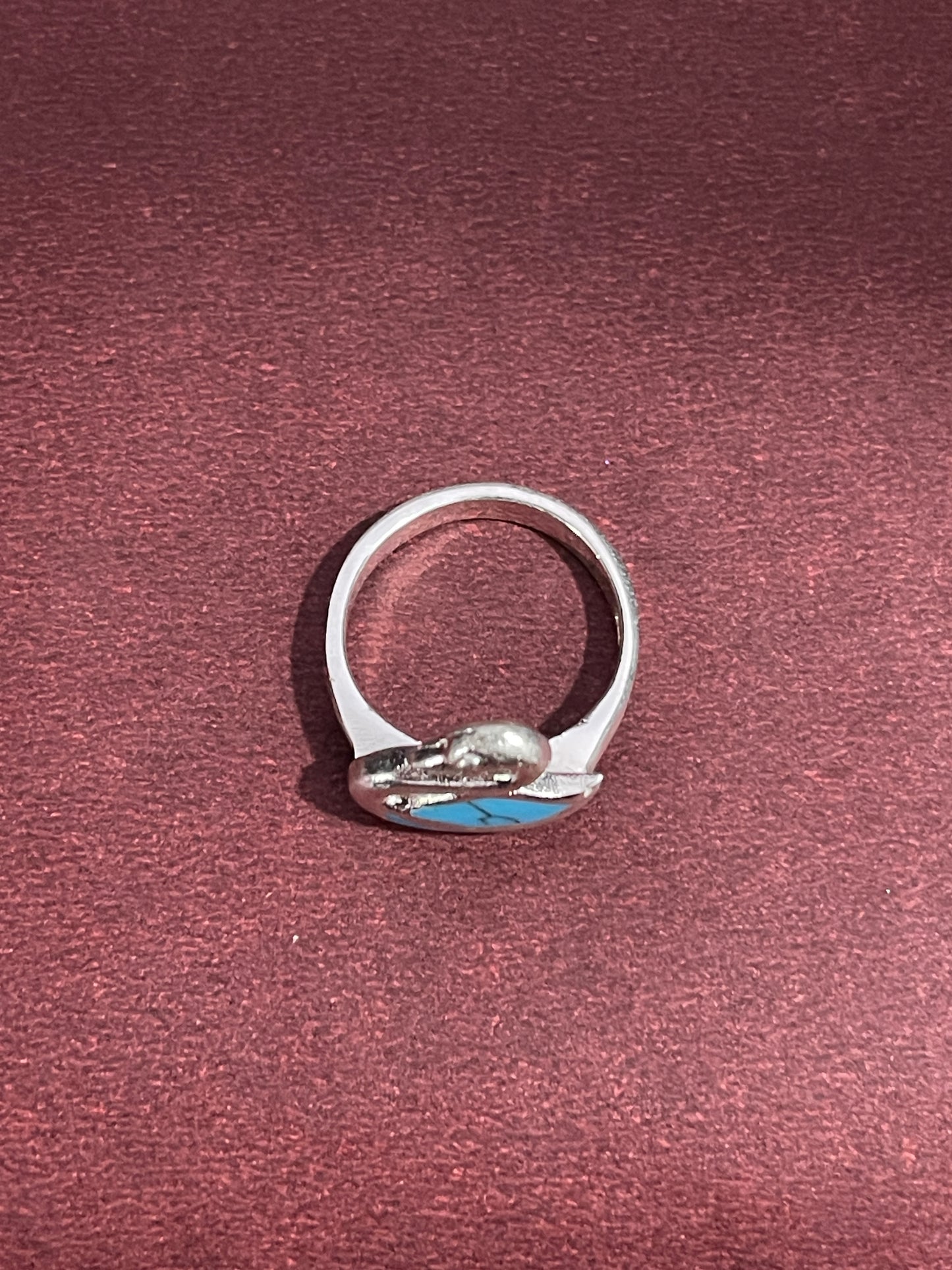 Turquoise Swan silver Ring