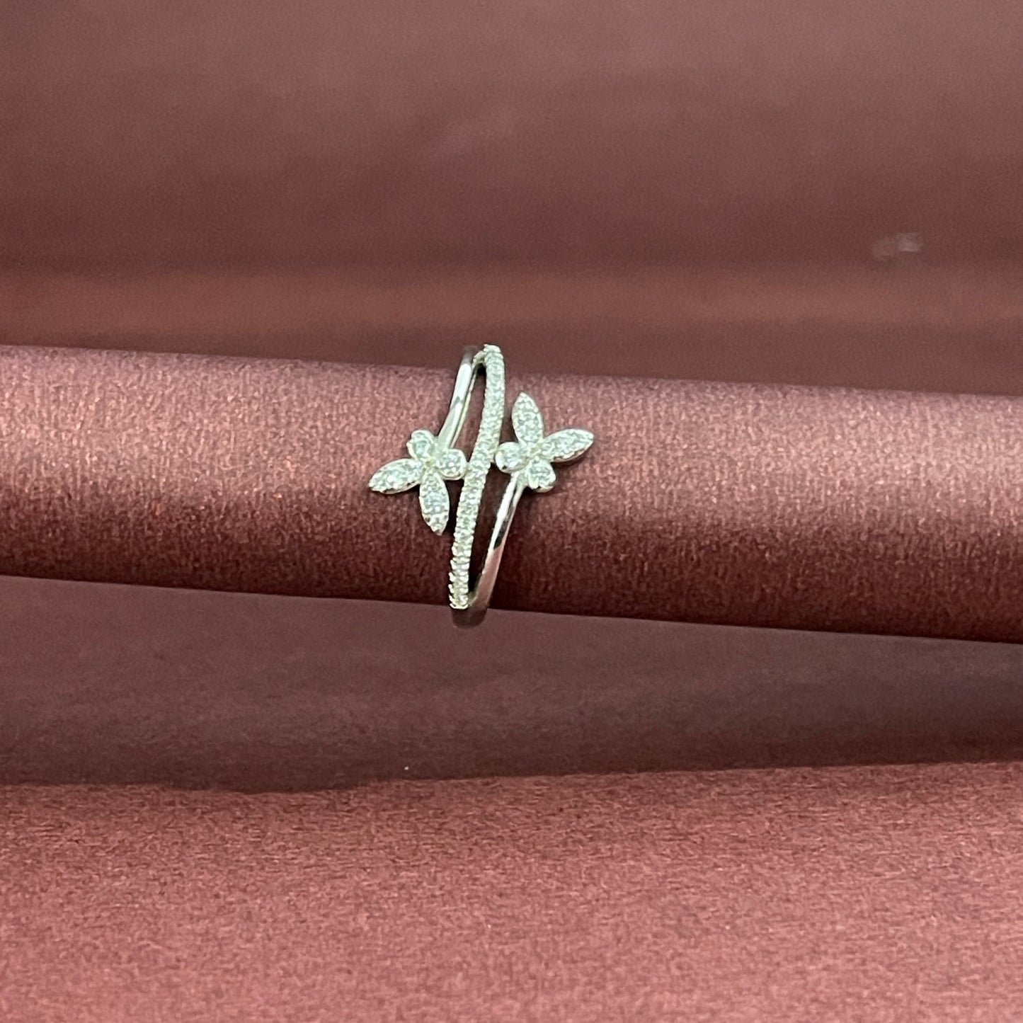 Monarch Butterfly Silver Ring
