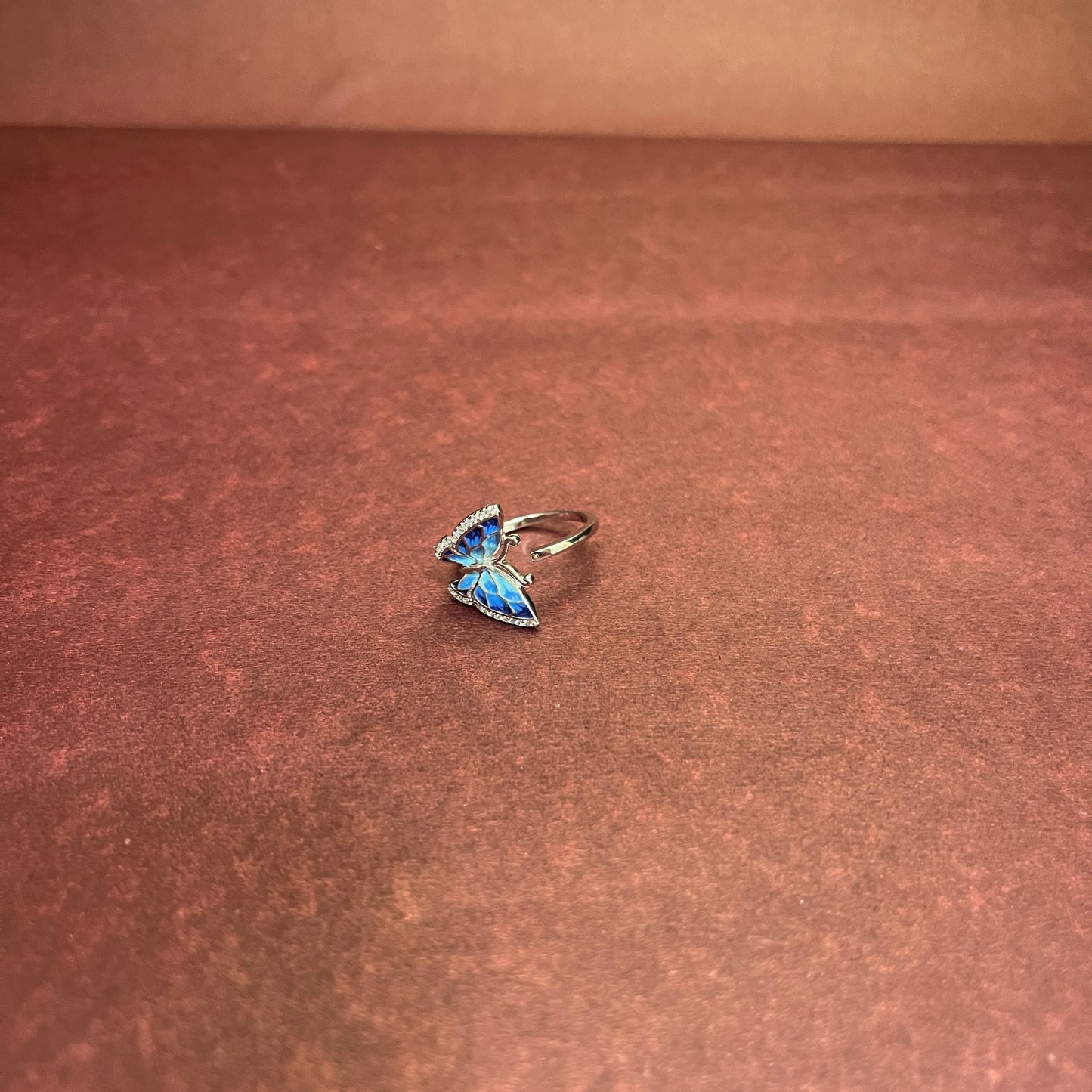 Open Enamel Butterfly Ring