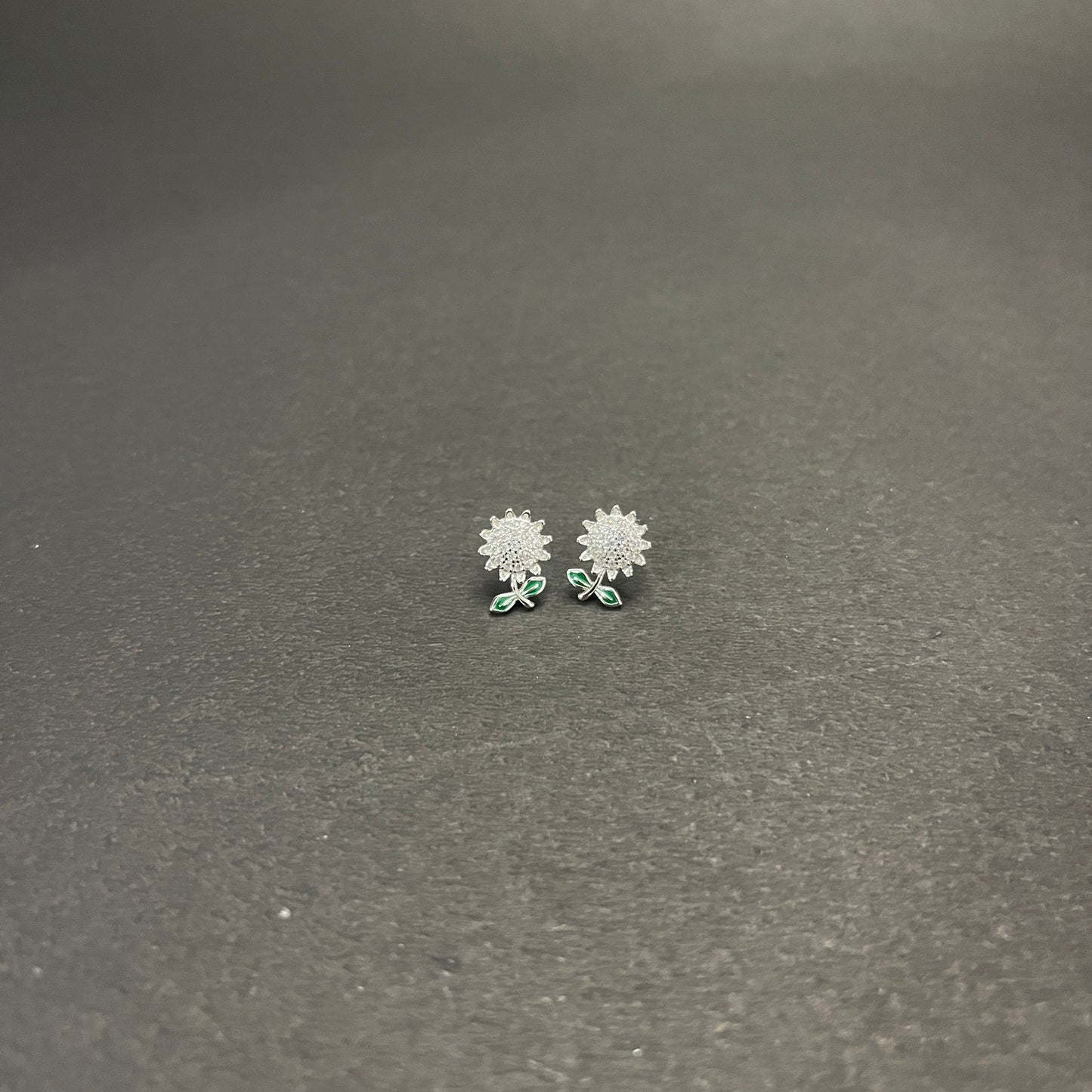 Sunflower Silver Earring