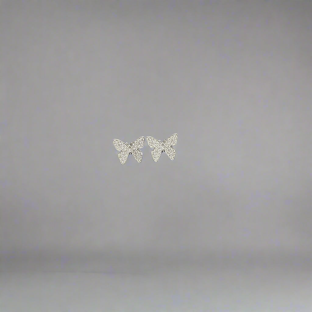Sparkling Butterfly Earrings