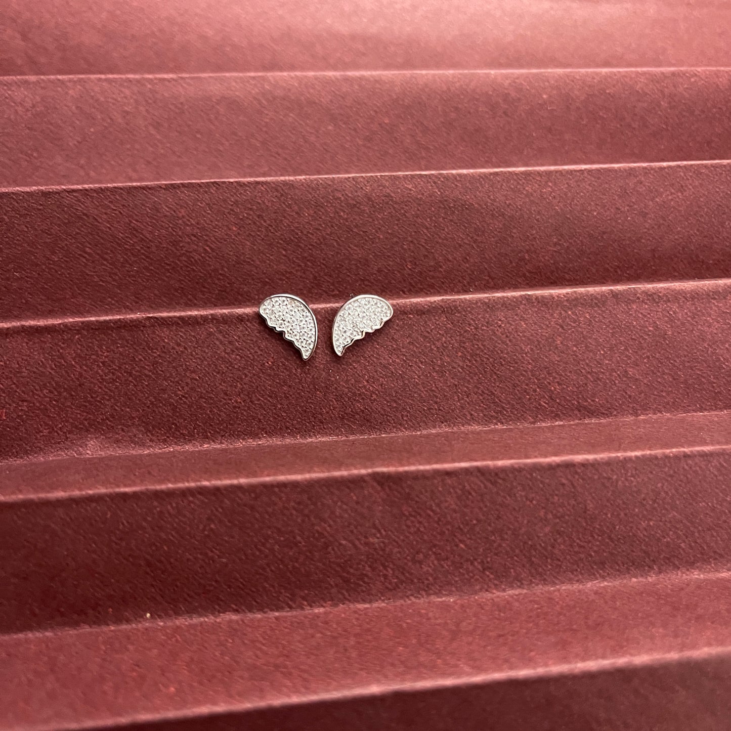 Detachable Silver Butterfly Earrings