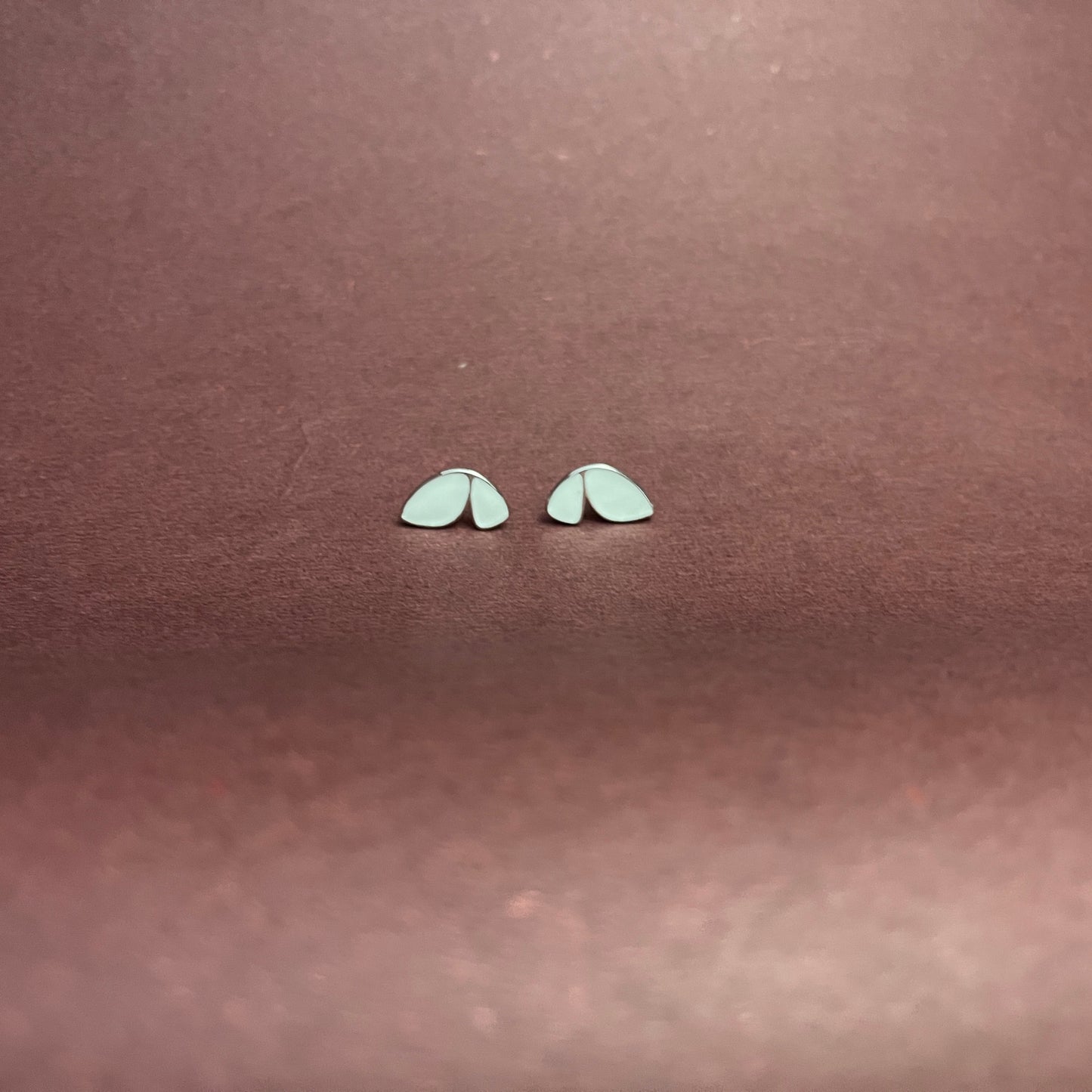 White Butterfly Earrings