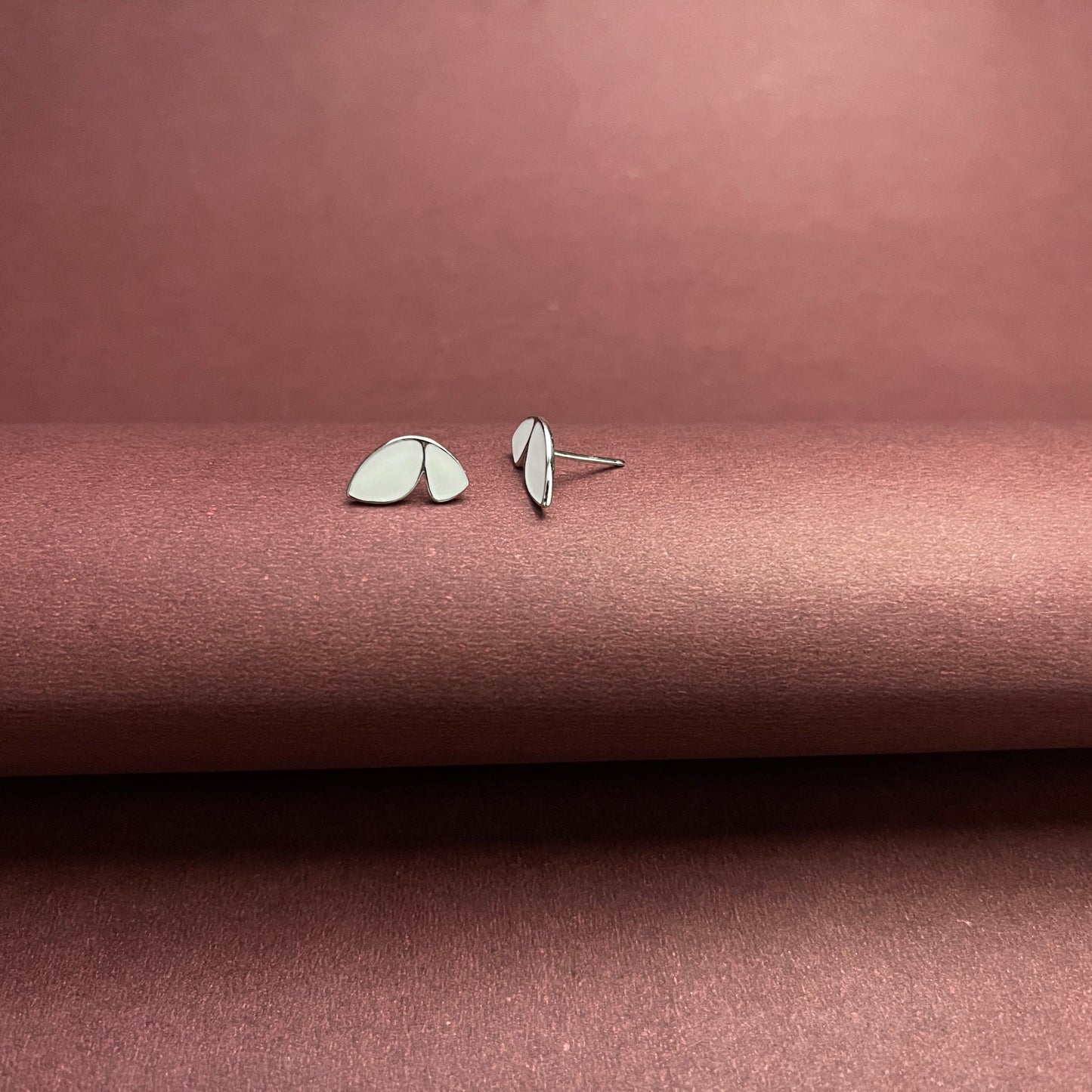 White Butterfly Earrings