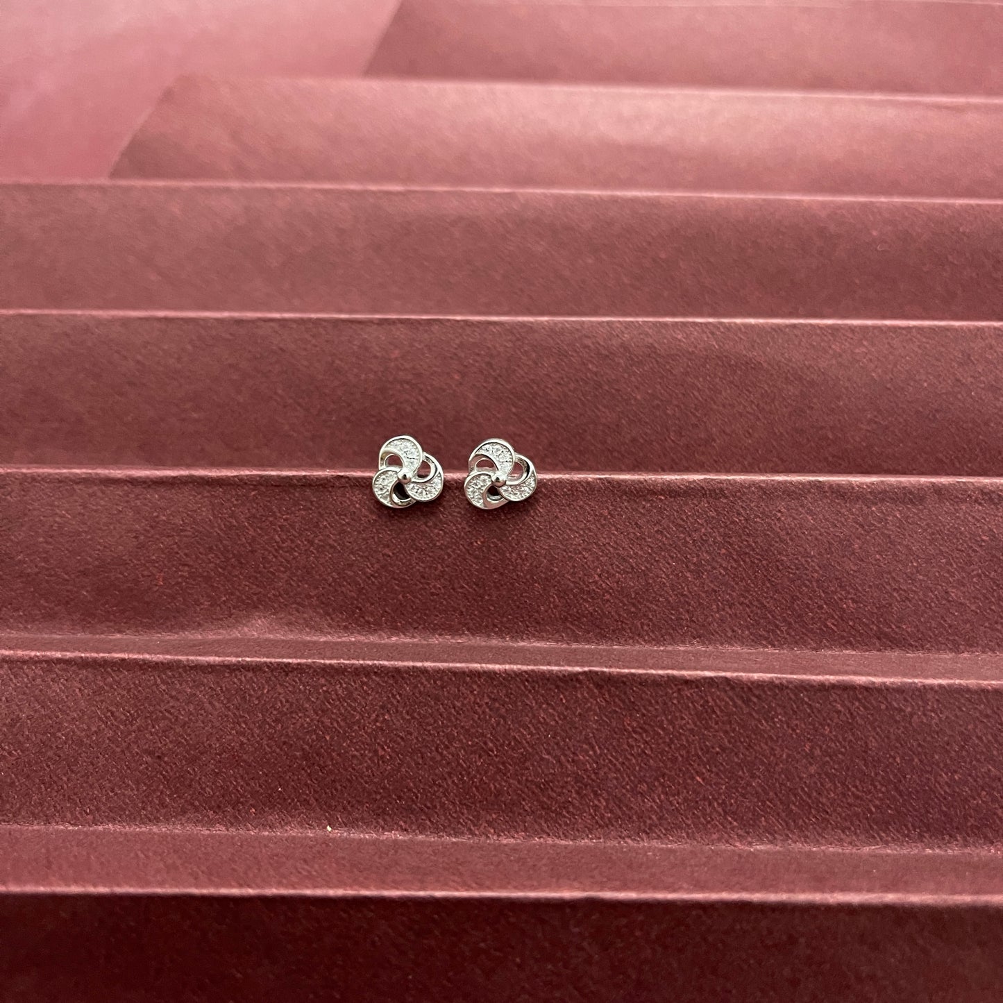 Swirl Silver Studs