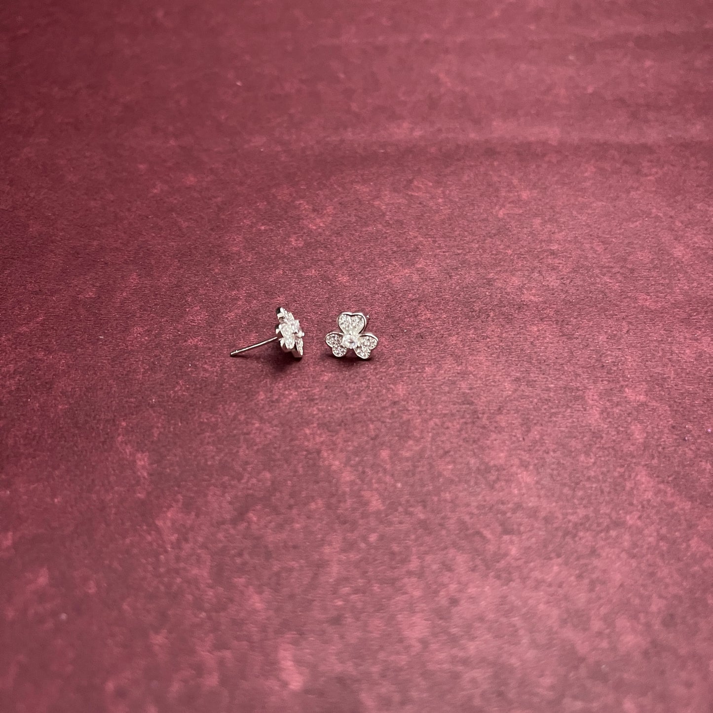 Shamrock Silver Studs