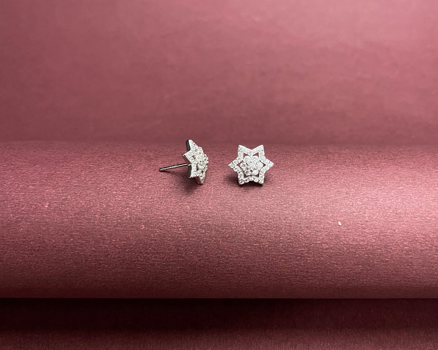 Shining Star Silver Studs