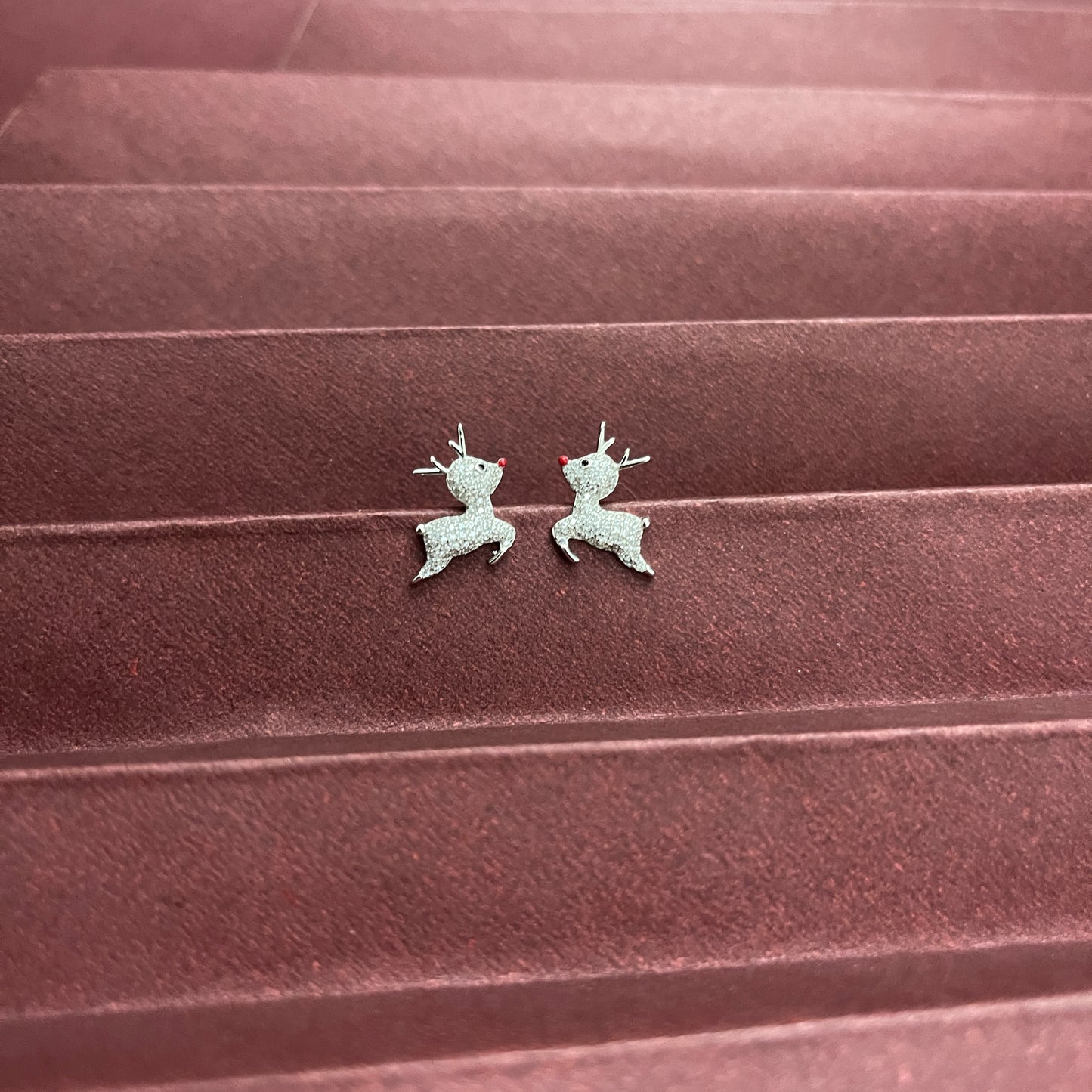 Baby Reindeer Silver Studs