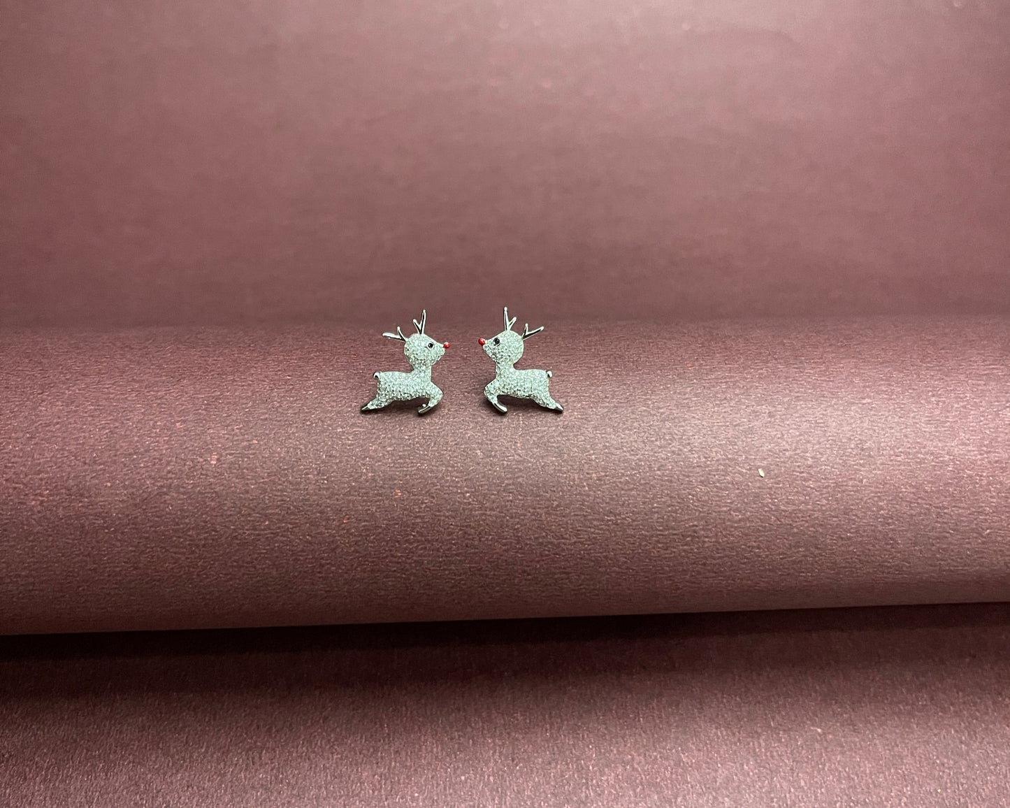 Baby Reindeer Silver Studs